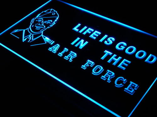 Air Force Life is Good Bar Beer Neon Light Sign